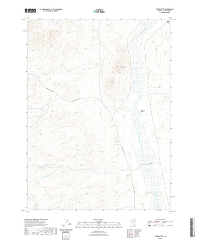 United States Geological Survey Twin Buttes, NV (2021, 24000-Scale) digital map