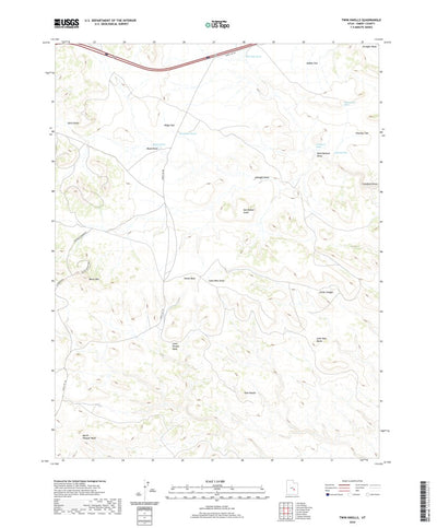 United States Geological Survey Twin Knolls, UT (2020, 24000-Scale) digital map