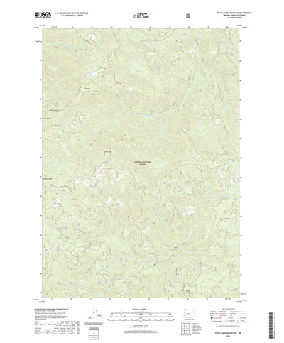 United States Geological Survey Twin Lakes Mountain, OR (2020, 24000-Scale) digital map