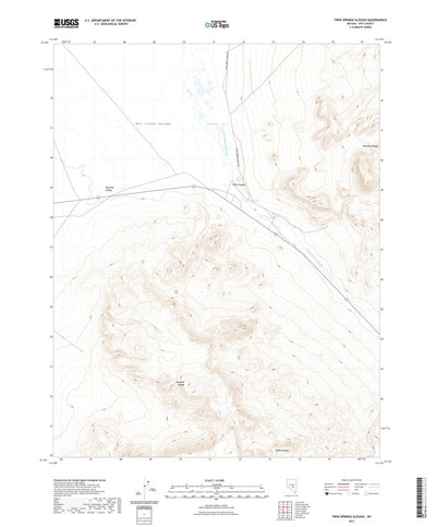 United States Geological Survey Twin Springs Slough, NV (2021, 24000-Scale) digital map