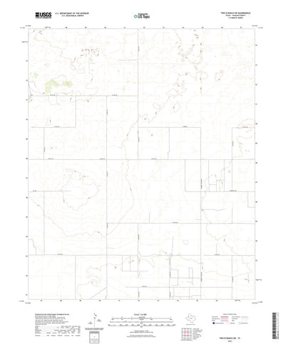 United States Geological Survey Two B Ranch SW, TX (2022, 24000-Scale) digital map