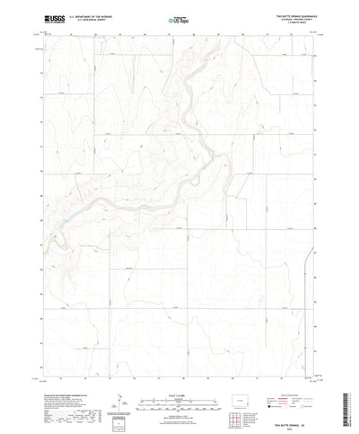 United States Geological Survey Two Butte Springs, CO (2022, 24000-Scale) digital map