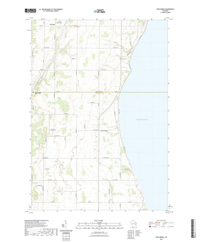 United States Geological Survey Two Creeks, WI (2022, 24000-Scale) digital map