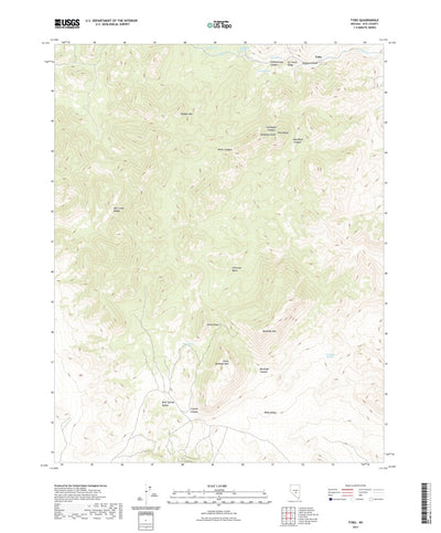 United States Geological Survey Tybo, NV (2021, 24000-Scale) digital map