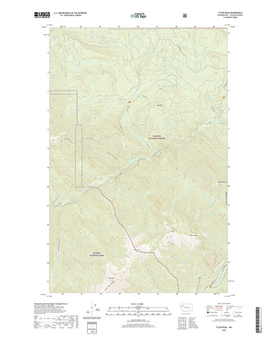 United States Geological Survey Tyler Peak, WA (2020, 24000-Scale) digital map