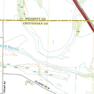 United States Geological Survey Tyronza, AR (2020, 24000-Scale) digital map