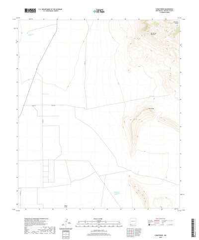 United States Geological Survey U Bar Ridge, NM (2020, 24000-Scale) digital map