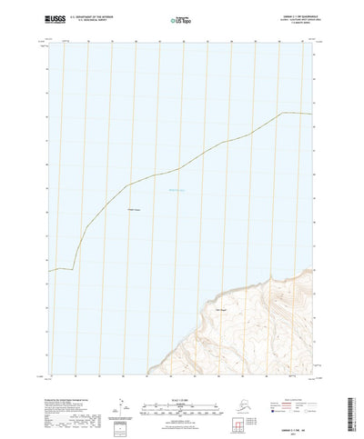 United States Geological Survey Umnak C-1 SW, AK (2021, 25000-Scale) digital map