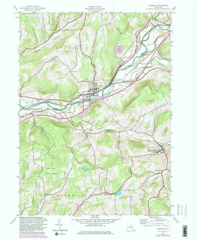 United States Geological Survey Unadilla, NY (1943, 24000-Scale) digital map