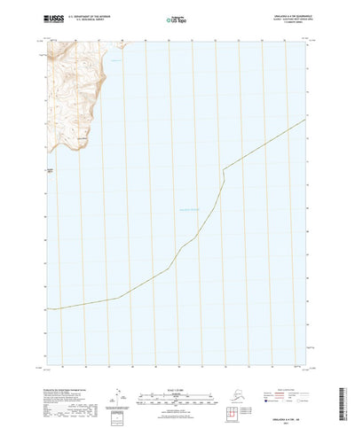 United States Geological Survey Unalaska A-4 SW, AK (2021, 25000-Scale) digital map