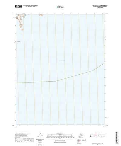 United States Geological Survey Unalaska A-5 OE S NW, AK (2021, 25000-Scale) digital map