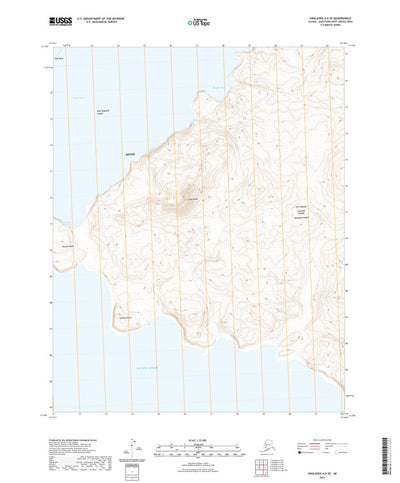 United States Geological Survey Unalaska A-6 SE, AK (2021, 25000-Scale) digital map