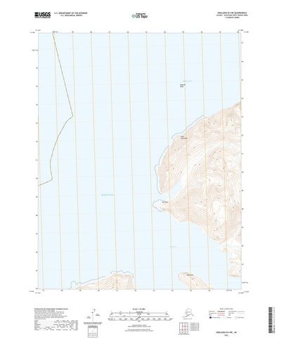 United States Geological Survey Unalaska B-4 NE, AK (2021, 25000-Scale) digital map