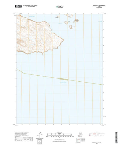 United States Geological Survey Unalaska C-1 NE, AK (2020, 25000-Scale) digital map