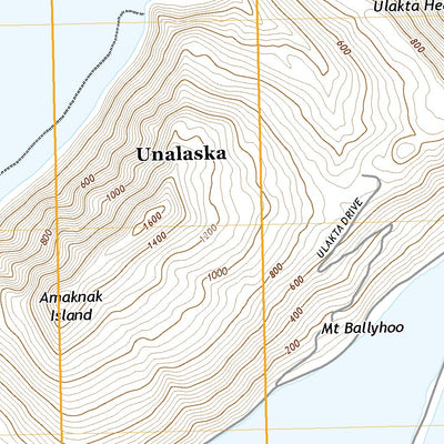 United States Geological Survey Unalaska C-2 NW, AK (2021, 25000-Scale) digital map