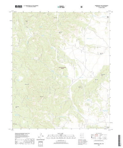 United States Geological Survey Underwood Lake, NM (2020, 24000-Scale) digital map
