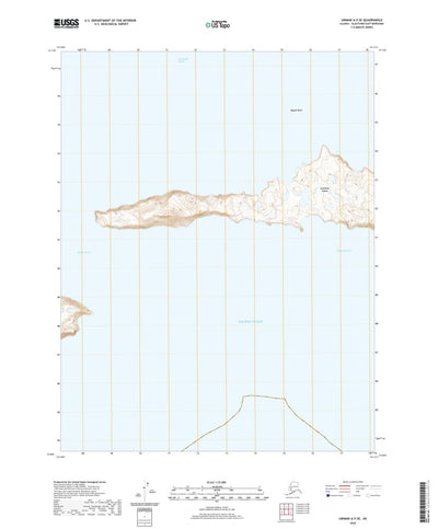 United States Geological Survey Unimak A-5 SE, AK (2020, 25000-Scale) digital map