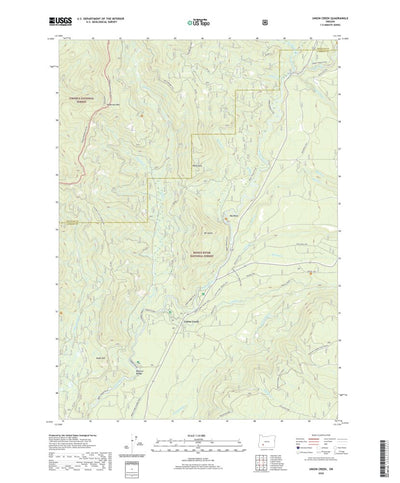 United States Geological Survey Union Creek, OR (2020, 24000-Scale) digital map