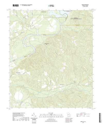 United States Geological Survey Union, GA (2020, 24000-Scale) digital map