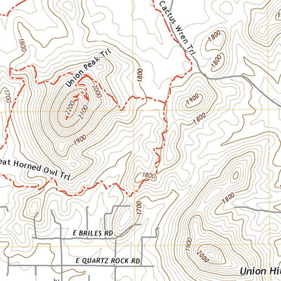 United States Geological Survey Union Hills, AZ (2021, 24000-Scale) digital map