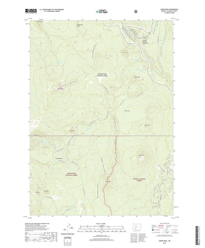 United States Geological Survey Union Peak, OR (2020, 24000-Scale) digital map