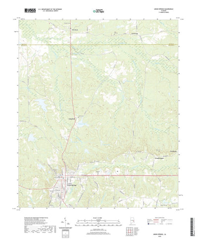 United States Geological Survey Union Springs, AL (2020, 24000-Scale) digital map