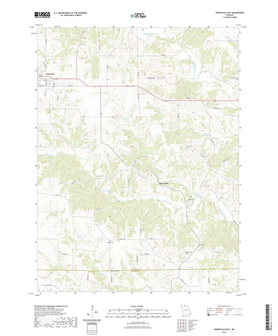 United States Geological Survey Unionville East, MO (2021, 24000-Scale) digital map