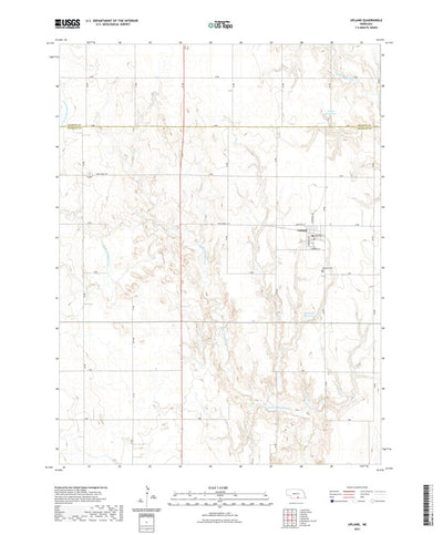 United States Geological Survey Upland, NE (2021, 24000-Scale) digital map