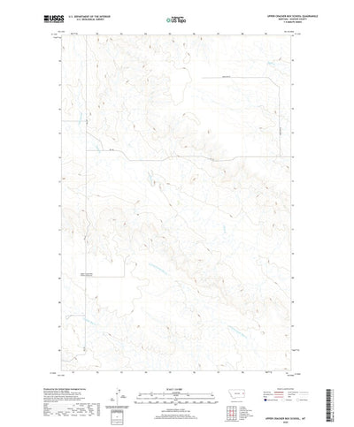 United States Geological Survey Upper Cracker Box School, MT (2020, 24000-Scale) digital map