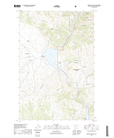 United States Geological Survey Upper Holter Lake, MT (2020, 24000-Scale) digital map