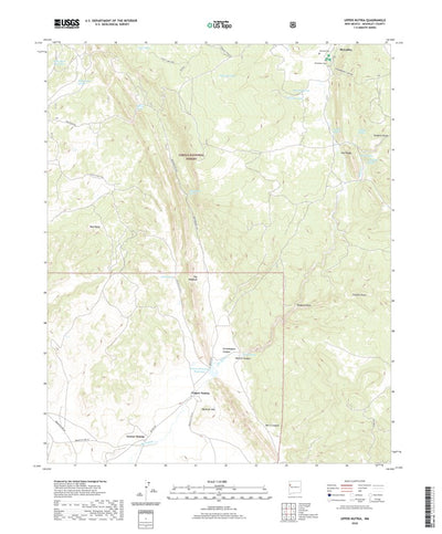 United States Geological Survey Upper Nutria, NM (2020, 24000-Scale) digital map