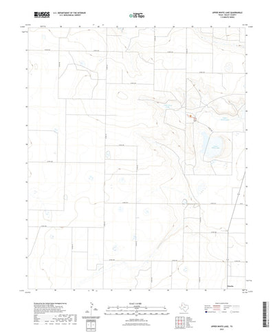 United States Geological Survey Upper White Lake, TX (2022, 24000-Scale) digital map