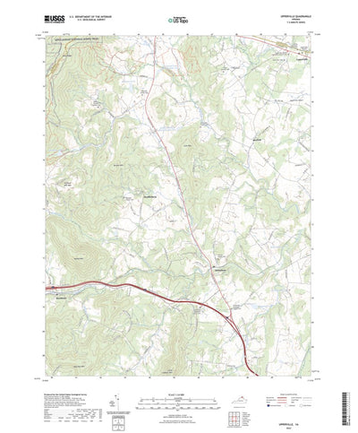 United States Geological Survey Upperville, VA (2022, 24000-Scale) digital map