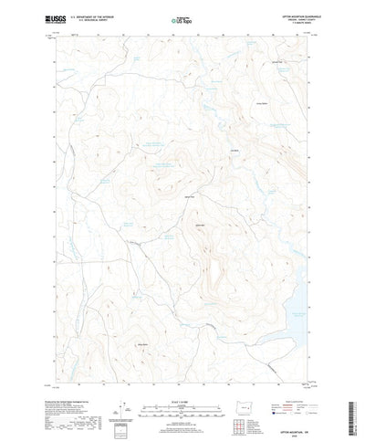 United States Geological Survey Upton Mountain, OR (2020, 24000-Scale) digital map