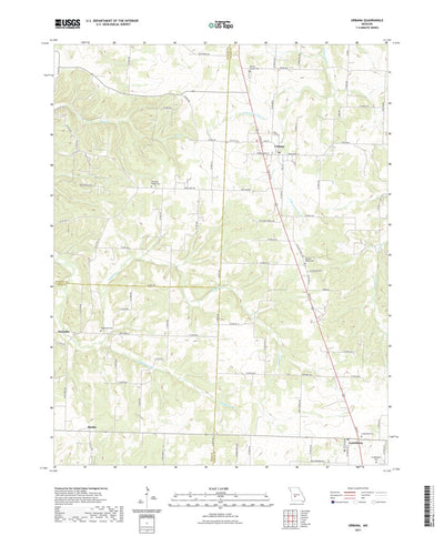 United States Geological Survey Urbana, MO (2021, 24000-Scale) digital map