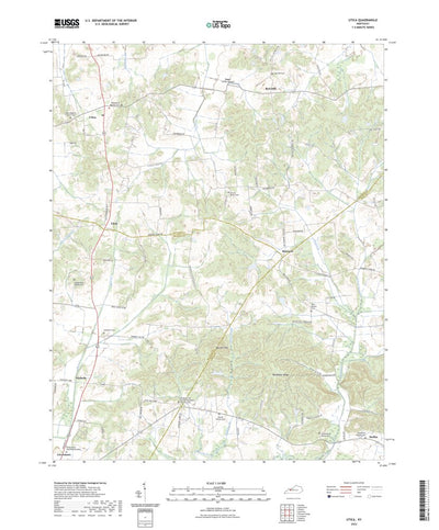 United States Geological Survey Utica, KY (2022, 24000-Scale) digital map