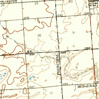 United States Geological Survey Utica, NE (1937, 62500-Scale) digital map