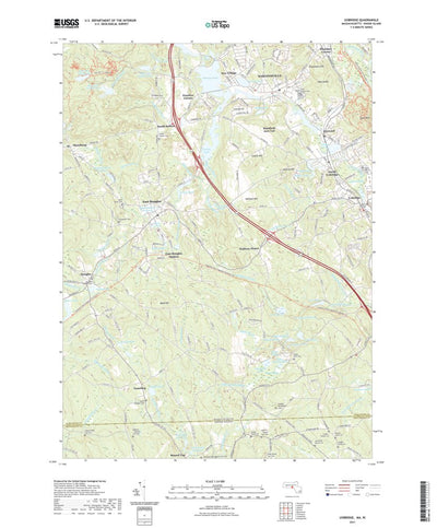 United States Geological Survey Uxbridge, MA (2021, 24000-Scale) digital map