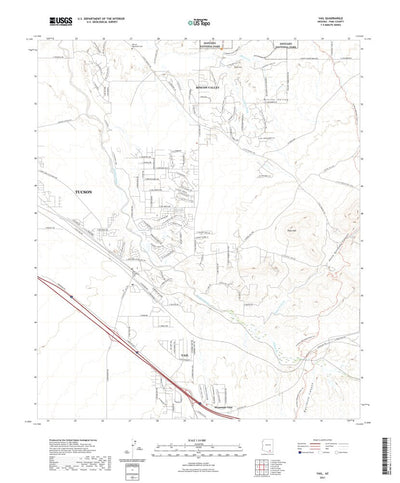 United States Geological Survey Vail, AZ (2021, 24000-Scale) digital map