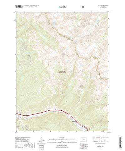 United States Geological Survey Vail East, CO (2022, 24000-Scale) digital map