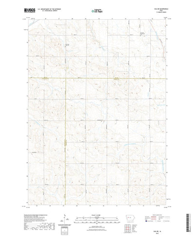 United States Geological Survey Vail NE, IA (2022, 24000-Scale) digital map
