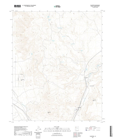 United States Geological Survey Valentine, AZ (2021, 24000-Scale) digital map