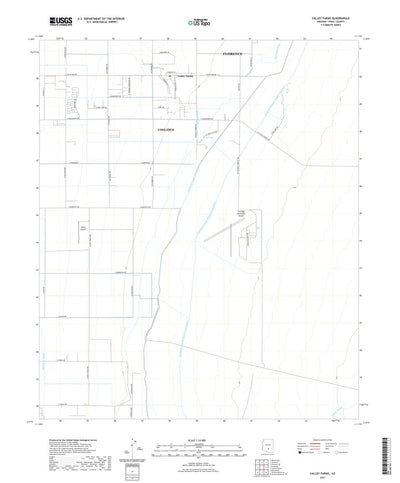 United States Geological Survey Valley Farms, AZ (2021, 24000-Scale) digital map