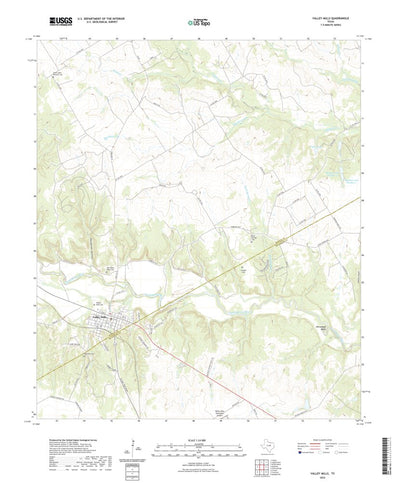 United States Geological Survey Valley Mills, TX (2022, 24000-Scale) digital map