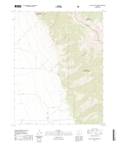 United States Geological Survey Valley View Hot Springs, CO (2022, 24000-Scale) digital map
