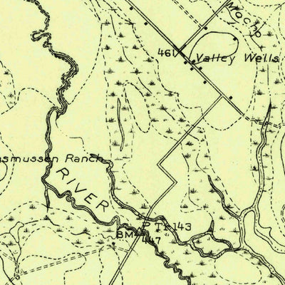 United States Geological Survey Valley Wells, TX (1925, 48000-Scale) digital map