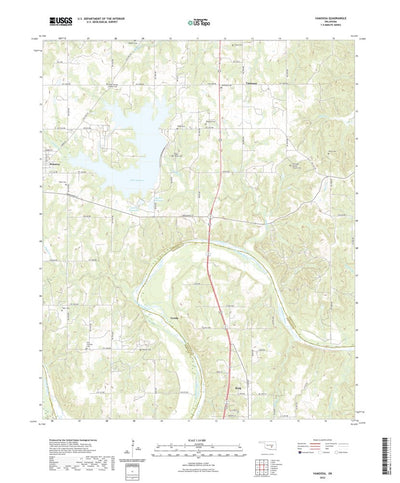 United States Geological Survey Vamoosa, OK (2022, 24000-Scale) digital map