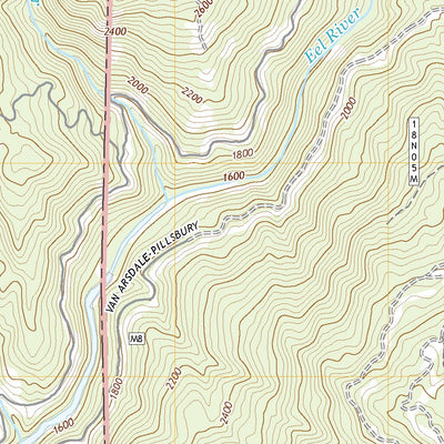 United States Geological Survey Van Arsdale Reservoir, CA (2021, 24000-Scale) digital map
