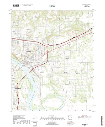 United States Geological Survey Van Buren, AR (2020, 24000-Scale) digital map