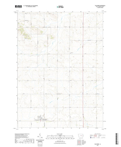 United States Geological Survey Van Horne, IA (2022, 24000-Scale) digital map